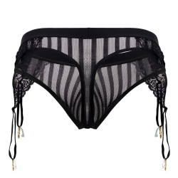 CandyMan String Porte-Jarretelles Turan Noir